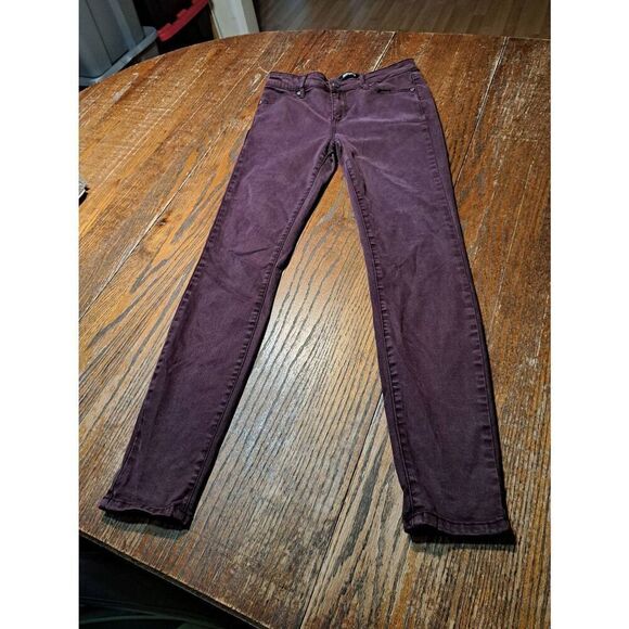Size 4/27 Buffalo David Bitton Royal Mid Rise Stretch Skinny Denim Jeans Pockets - Picture 1 of 3